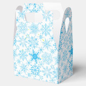 Schneeflockenmuster blau geschenkschachtel (Geöffnet)