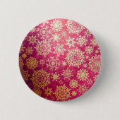 Schneeflockenmuster Button (Vorderseite)