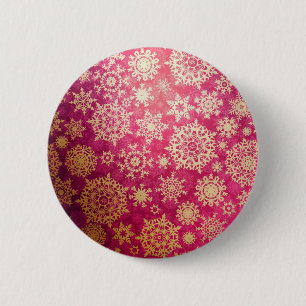 Schneeflockenmuster Button