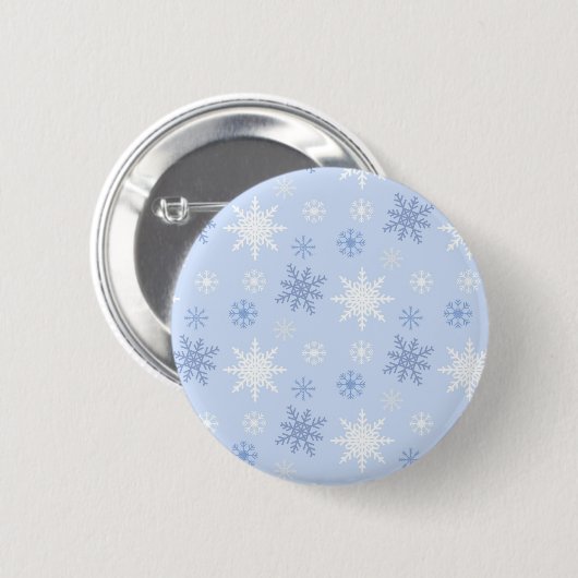 Schneeflockenmuster Button (Vorne & Hinten)