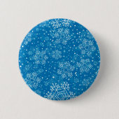 Schneeflockenmuster Button (Vorderseite)