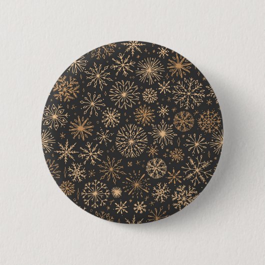 Schneeflockenmuster Button (Vorderseite)