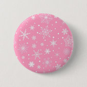 Schneeflockenmuster Button (Vorderseite)