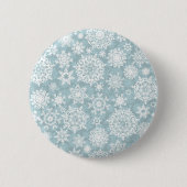 Schneeflockenmuster Button (Vorderseite)