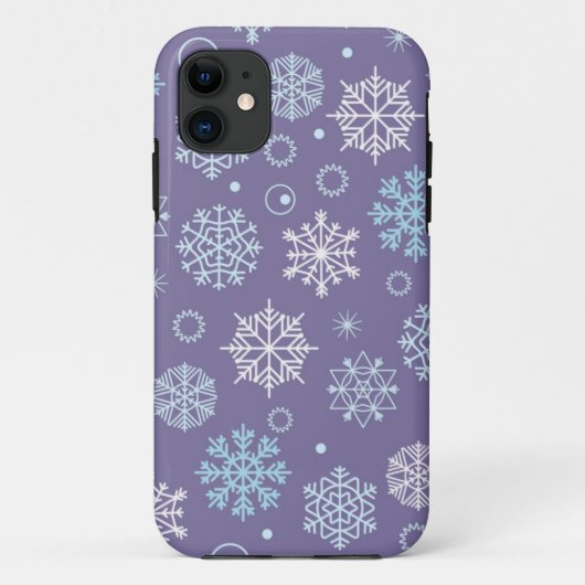 Schneeflockenmuster Case-Mate iPhone Hülle (Rückseite)