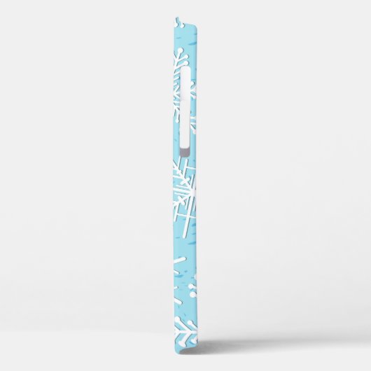 Schneeflockenmuster Case-Mate iPhone Hülle (Rückseite / Links)