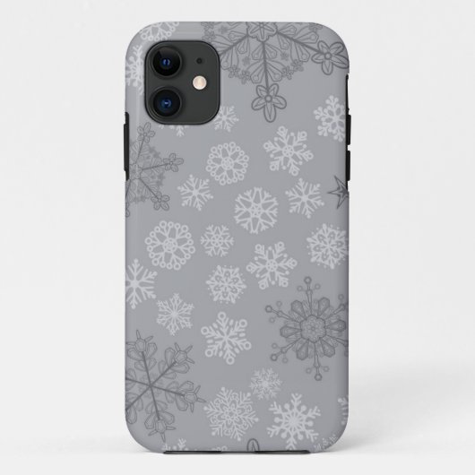 Schneeflockenmuster Case-Mate iPhone Hülle (Rückseite)