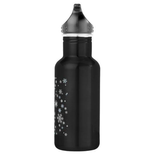 Schneeflockenmuster Edelstahlflasche (Rechts)