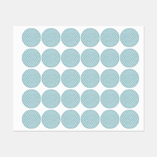 Schneeflockenmuster Etiketten (Blatt)