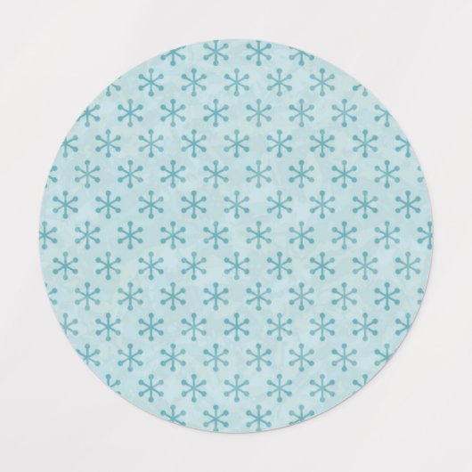 Schneeflockenmuster Etiketten (Design 2)