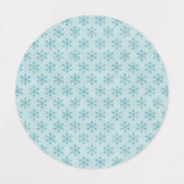 Schneeflockenmuster Etiketten (Design 1)