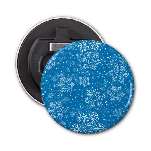 Schneeflockenmuster Flaschenöffner (Vorderseite)