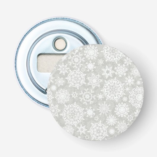 Schneeflockenmuster Flaschenöffner (Vorderseite)