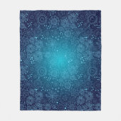 Schneeflockenmuster Fleecedecke (Vorderseite)