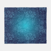 Schneeflockenmuster Fleecedecke (Vorderseite (Horizontal))