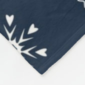 Schneeflockenmuster Fleecedecke (Ecke)