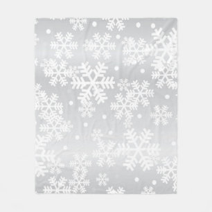 Schneeflockenmuster Fleecedecke