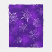 Schneeflockenmuster Fleecedecke (Vorderseite)