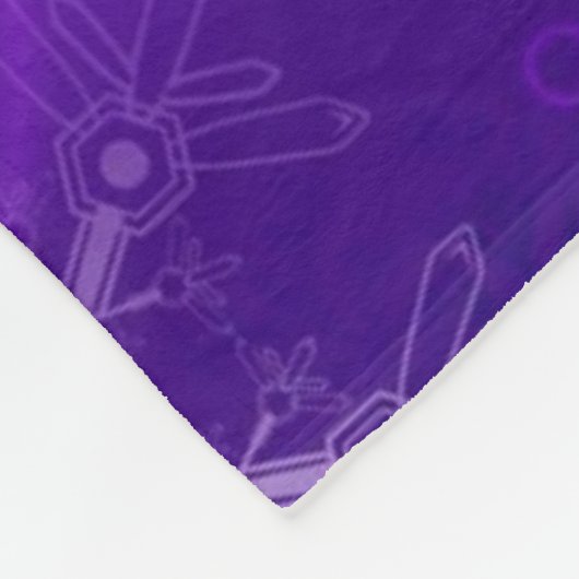 Schneeflockenmuster Fleecedecke (Ecke)