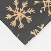 Schneeflockenmuster Fleecedecke (Ecke)