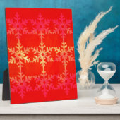 Schneeflockenmuster Fotoplatte (Seite)