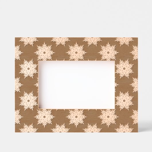 Schneeflockenmuster Geätzte Rahmen (Vorderseite)