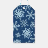 Schneeflockenmuster Geschenkanhänger (Vorderseite)