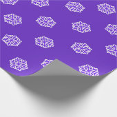 Schneeflockenmuster Geschenkpapier (Ecke)