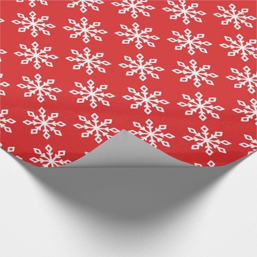Schneeflockenmuster Geschenkpapier (Ecke)