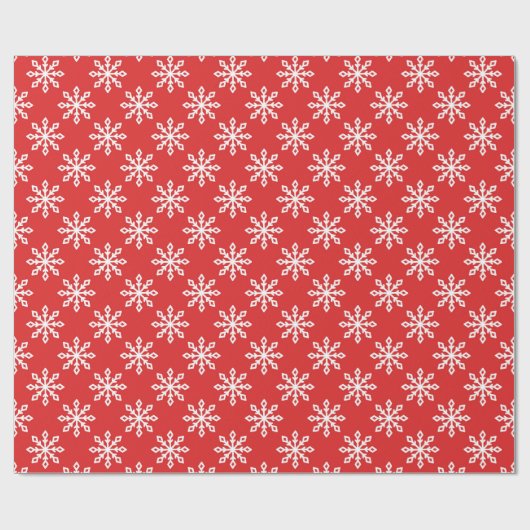 Schneeflockenmuster Geschenkpapier (Flach)