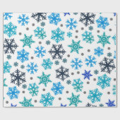 Schneeflockenmuster Geschenkpapier (Flach)
