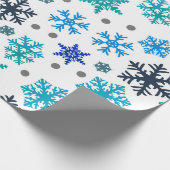 Schneeflockenmuster Geschenkpapier (Ecke)