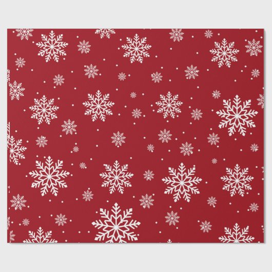 Schneeflockenmuster Geschenkpapier (Flach)
