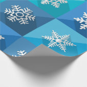 "Schneeflockenmuster" Geschenkpapier (Ecke)