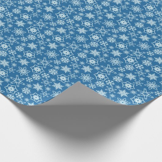 Schneeflockenmuster Geschenkpapier (Ecke)