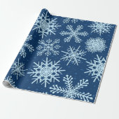 Schneeflockenmuster Geschenkpapier (Ungerollt)