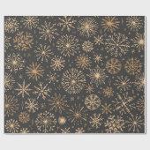 Schneeflockenmuster Geschenkpapier (Flach)