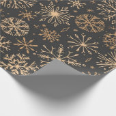 Schneeflockenmuster Geschenkpapier (Ecke)