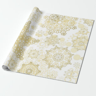 Schneeflockenmuster Geschenkpapier
