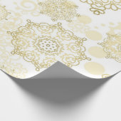 Schneeflockenmuster Geschenkpapier (Ecke)