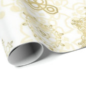 Schneeflockenmuster Geschenkpapier (Rolleneckpunkt)