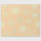 Schneeflockenmuster Geschenkpapier (Flach)