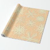 Schneeflockenmuster Geschenkpapier (Ungerollt)