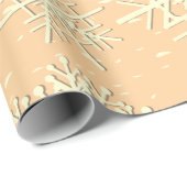 Schneeflockenmuster Geschenkpapier (Rolleneckpunkt)