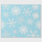 Schneeflockenmuster Geschenkpapier (Flach)