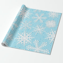 Schneeflockenmuster Geschenkpapier