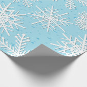 Schneeflockenmuster Geschenkpapier (Ecke)