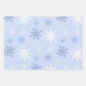 Schneeflockenmuster Geschenkpapier Set (Vorderseite 3)