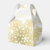 Schneeflockenmuster Geschenkschachtel (Rückseite)