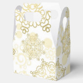 Schneeflockenmuster Geschenkschachtel (Geöffnet)